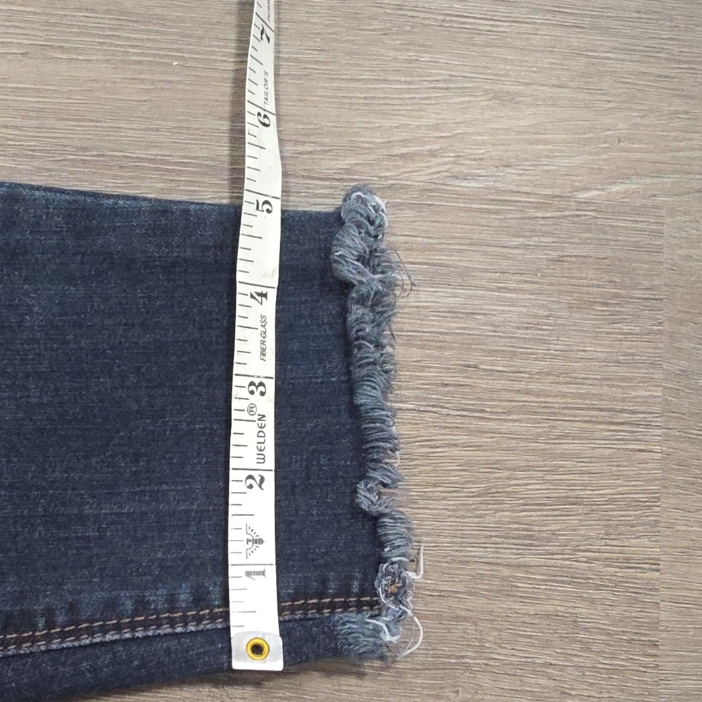 1822 Denim Adrianna Women's Size 4 Skinny Ankle Raw Hem Stretch Dark Wash - Picture 6 of 8